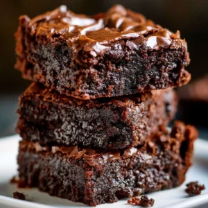 Deliciously rich brownies baked from the best brownie recipe