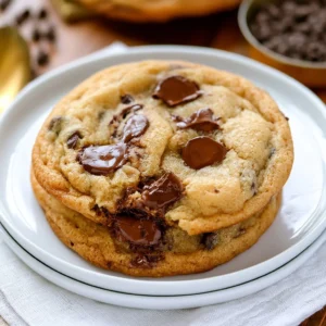 Delicious homemade chocolate chip cookies on a plate