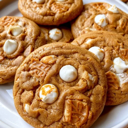 Biscoff cookies with white chocolate chips and cookie butter