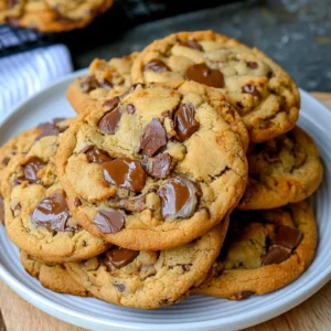 Delicious homemade copycat Crumbl chocolate chip cookies on a baking tray