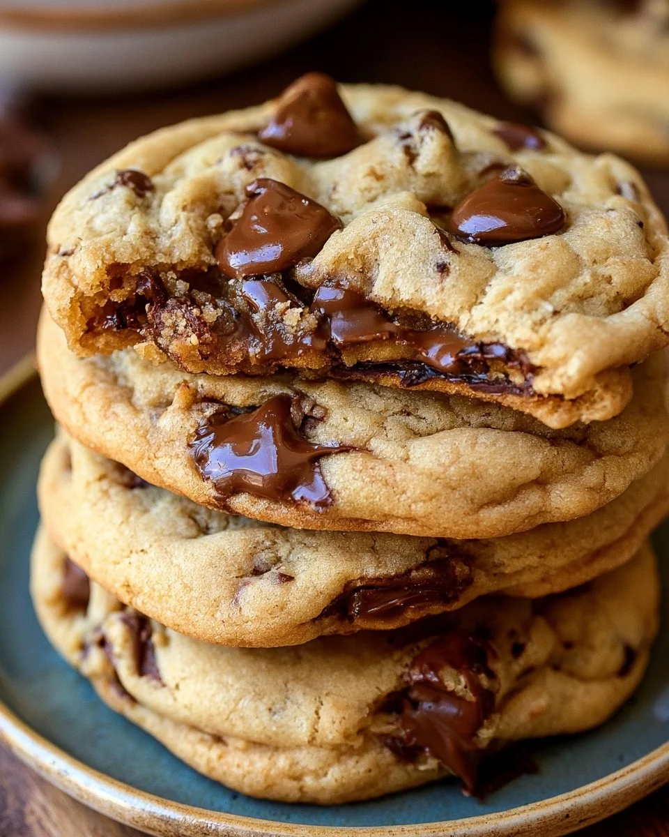 Deliciously chewy chocolate chip cookies baked to perfection